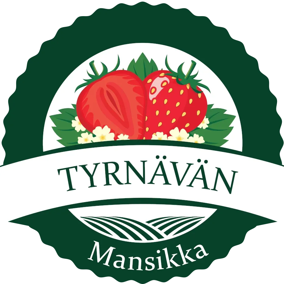 Tyrnävän mansikka logo
